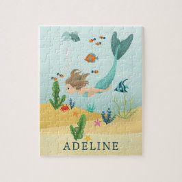 Flickor Cute och Magic under Sea Sjöjungfru Kids Pussel