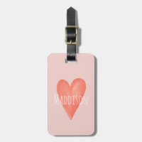 Flickor Cute Rosa Watercolor Heart Kids