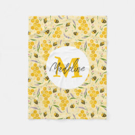 Flickor Cute Sweet Summer Blommigt Bee Kids Fleecefilt