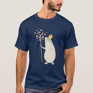 Flickor, Dam Gerbil Hamster Guinea Gris Queen Desi T Shirt