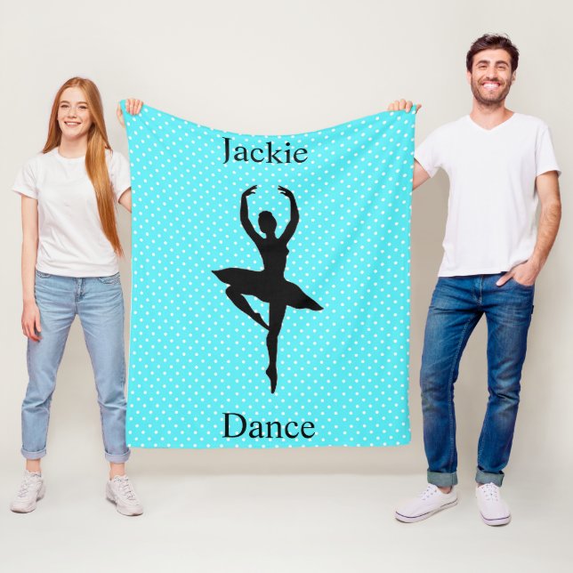 Flickor Dansar Polka Dot Fleecefilt (På plats)
