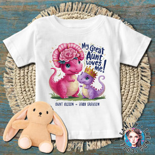 Flickor Dinosaurier Min Farmor Älskar Mig T Shirt