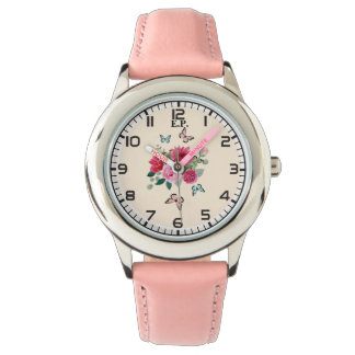 Flickor eWatch Watch Watch - personliggör med init Armbandsur