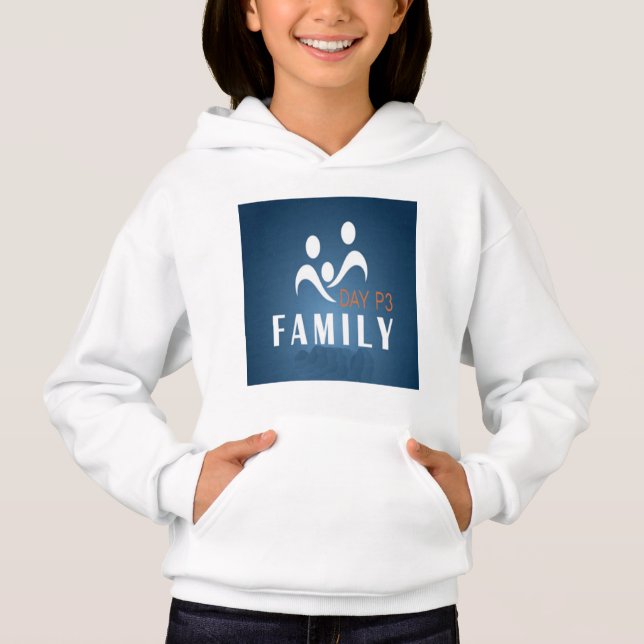 Flickor Familjepullover Hoodies & Sweatshirtss T Shirt (Framsida)