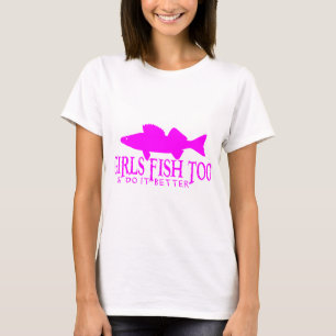 FLICKOR FISKAR FÖR WALLEYE TEE