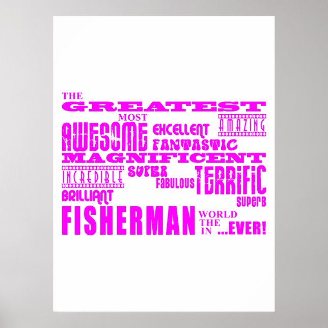 Flickor Fiskare: Rosa Underbarare fiskare Poster (Framsidan)