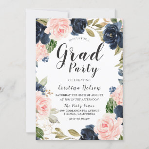 flickor, flickor Grad Party Studenten Inbjudningar