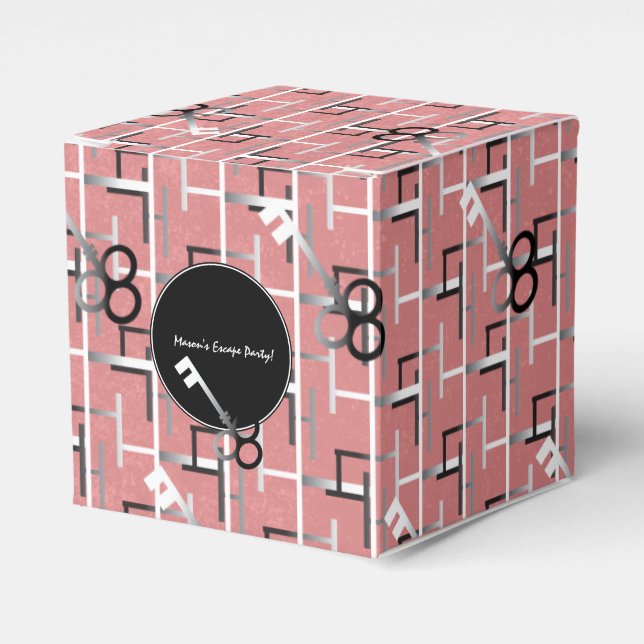 Flickor Flykt Födelsedagsfirande Present Förpackad Presentaskar (Framsidan Sidan)