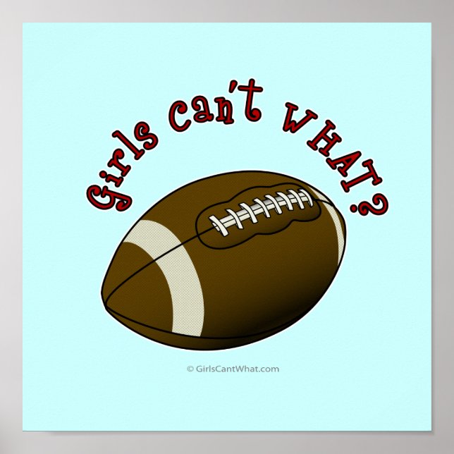 Flickor Football - Red Poster (Framsidan)