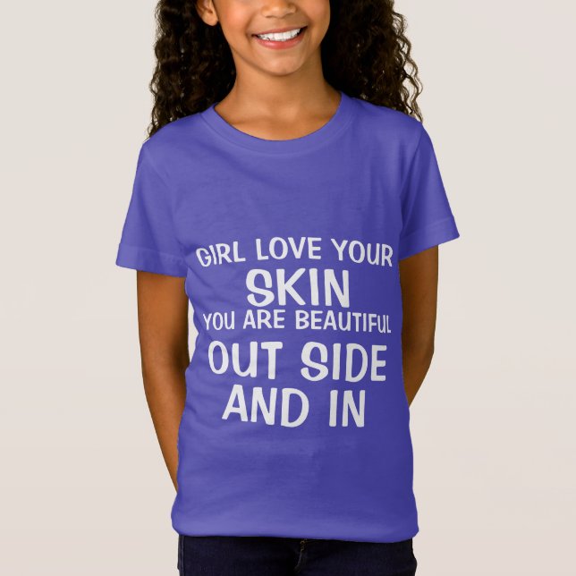 Flickor för barnuttryckssamling t shirt (Framsida)