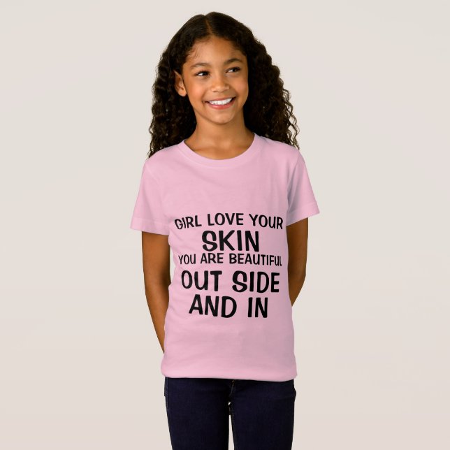 Flickor för barnuttryckssamling t shirt (Hel framsida)