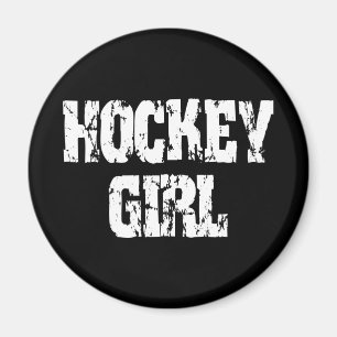 Flickor för hockeyflickahockey magnet