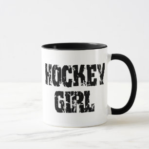 Flickor för hockeyflickahockey mugg