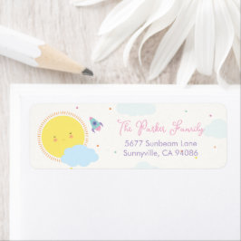 Flickor första Resa runt Sol-Returadressen Returadress Etikett