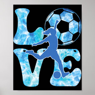Flickor Fotboll T Tjej T Shirt Småbarn Tonåring Fo Poster