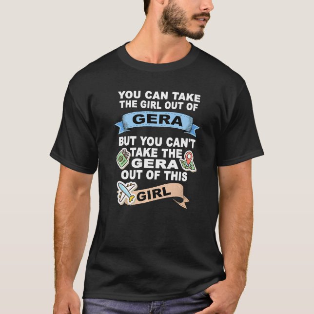 Flickor från Gera-omlokalisering från Gera T Shirt (Framsida)