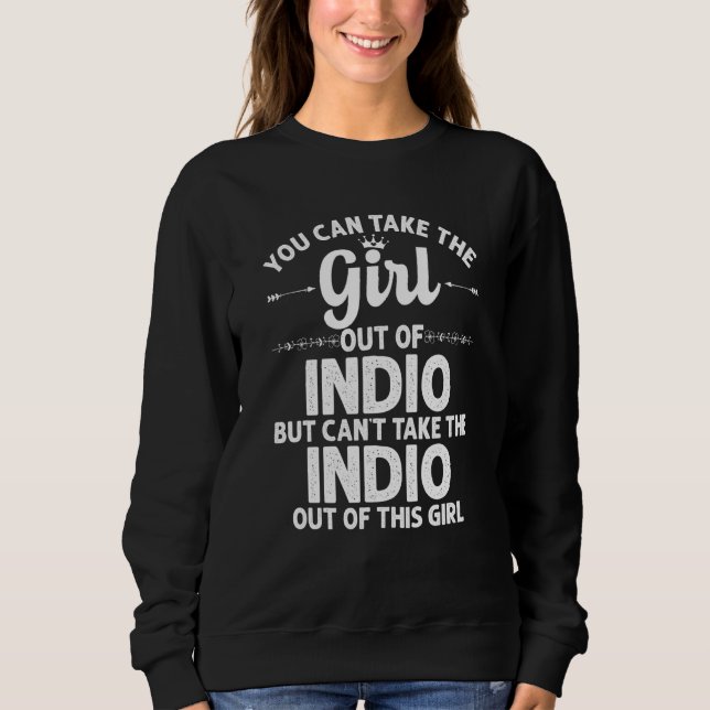 Flickor från Indio Ca California Funny Home Roots T Shirt (Framsida)