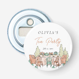 Flickor från Tea party födelsedag söt Flasköppnare