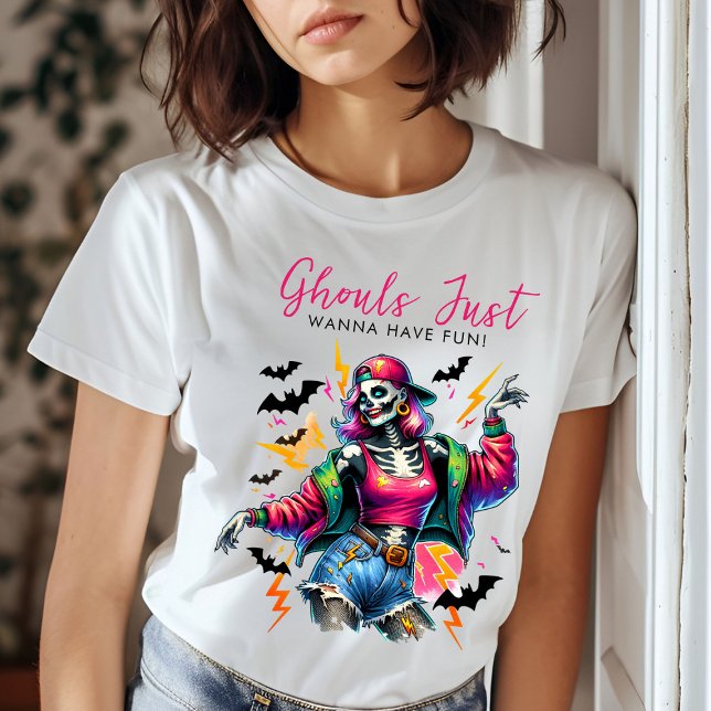 Flickor Ghouls Night Out Vuxen Halloween fest T Shirt (Skapare uppladdad)