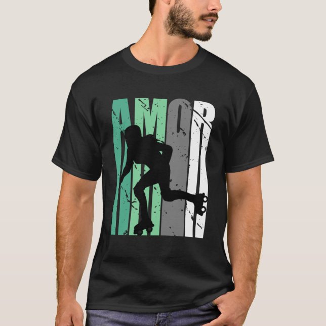 Flickor Grönt Distress Kärlek Kärlek Team Girl Ins T Shirt (Framsida)