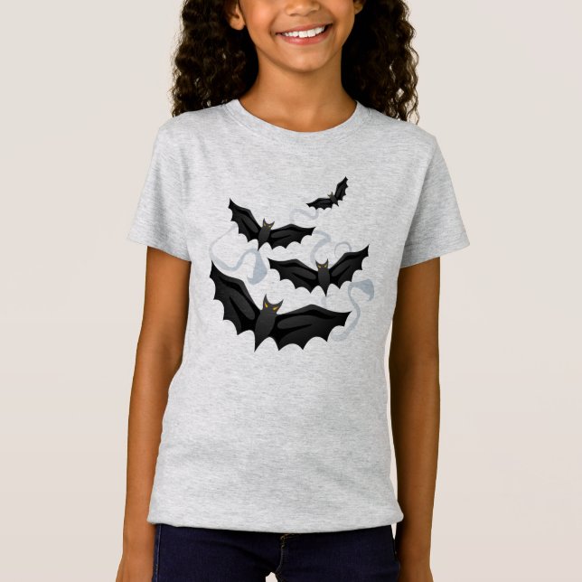 Flickor Halloween slår till T-tröja T Shirt (Framsida)
