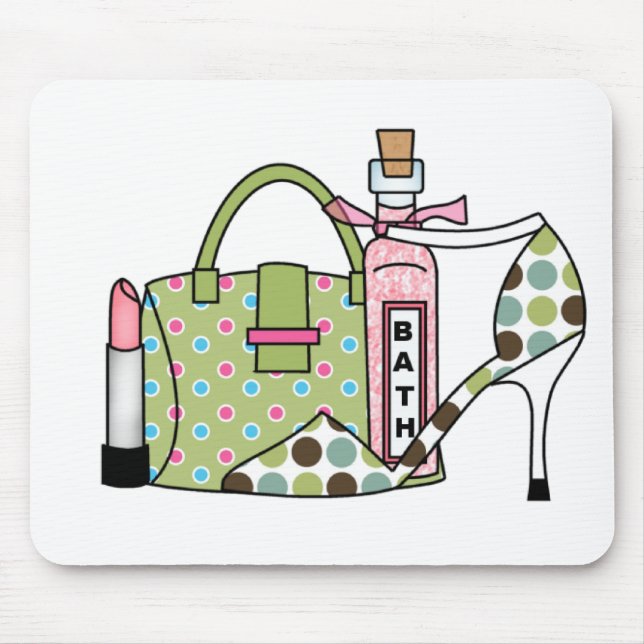 Flickor hänger lös och skor två musmatta (Framsidan)