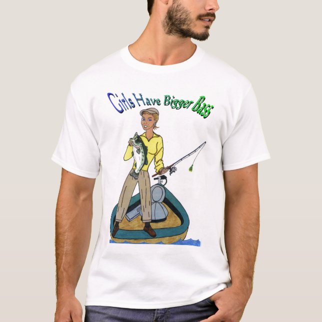 Flickor har större bas t-shirt (Framsida)
