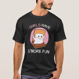 Flickor har större Roligt Camping Camper Glamping T Shirt