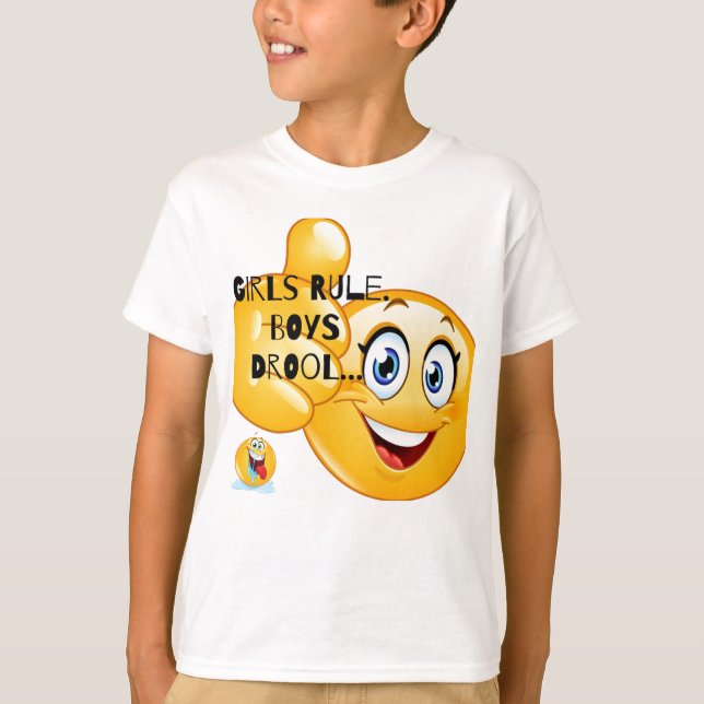 Flickor härskar t shirt (Framsida)