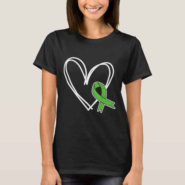 Flickor Heart Mental Health Problems Awareness Tod T Shirt (Framsida)
