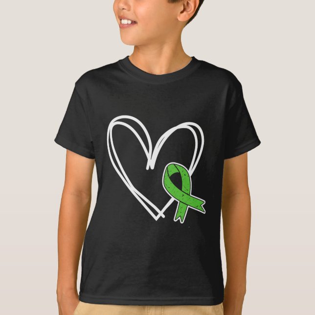 Flickor Heart Mental Health Problems Awareness Tod T Shirt (Framsida)