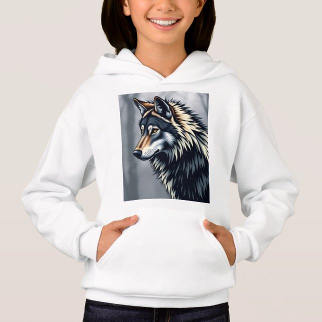 Flickor hoodie  t shirt (Framsida)