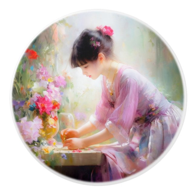 Flickor i Blomsterträdgården Knopp (Framsidan)