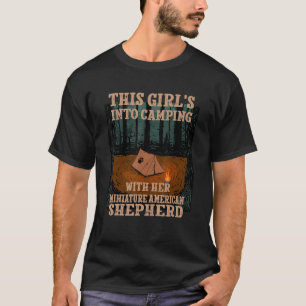 Flickor i Camping med sin amerikanska minister T Shirt