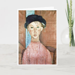 Flickor i en hatt, Modigliani Kort