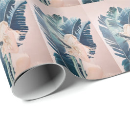 Flickor i en oljemålning av simkosten presentpapper