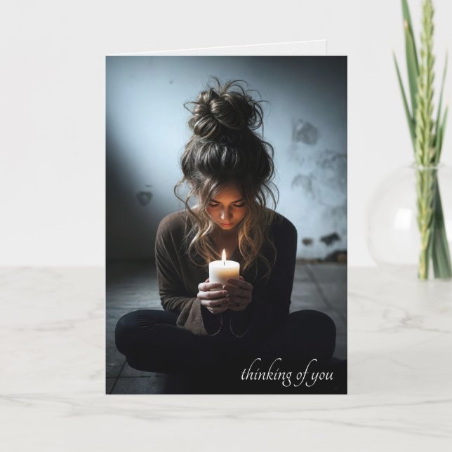 Flickor i ett Mörk rum Kort (Framsida)