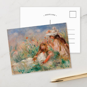 Flickor i gräset Pierre-Auguste Renoir Vykort