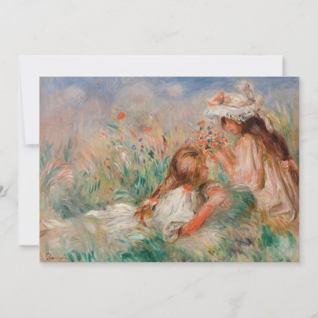 Flickor i Grass | Pierre-Auguste Renoir (Framsida)