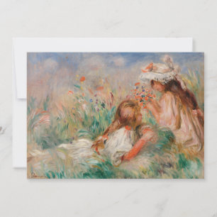 Flickor i Grass Pierre-Auguste Renoir