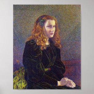 Flickor i Grönt (av Theo van Rysselberghe) Poster