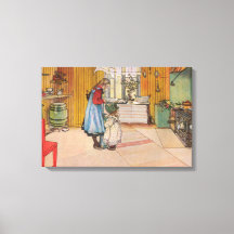 Flickor i köket (klassisk svensk konst)