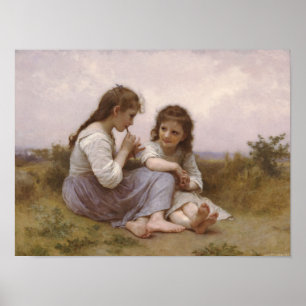 Flickor i Meadow Poster