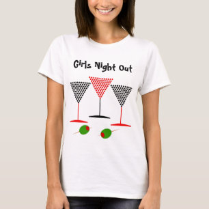 Flickor i natt ut-skirt tee