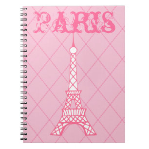 Flickor i Paris Eiffel Torn School-presentatör Anteckningsbok
