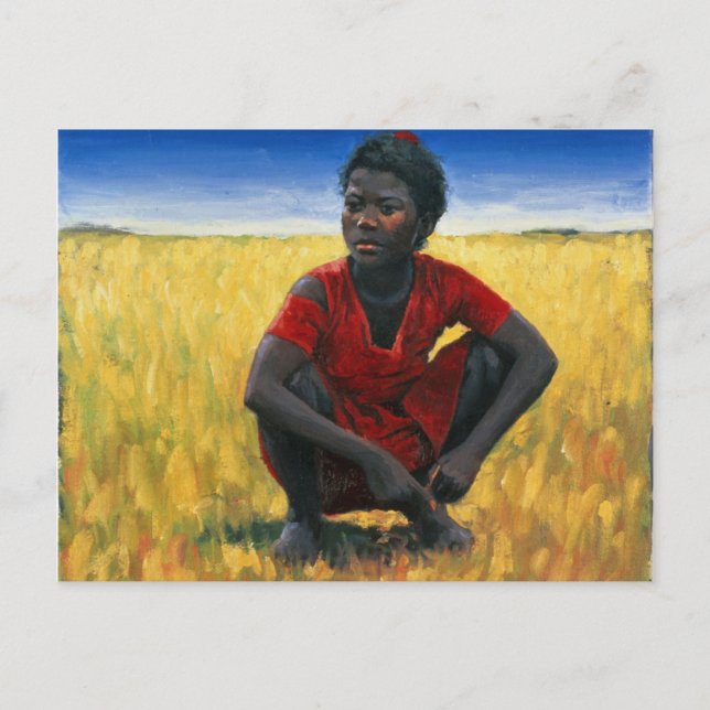 Flickor i rött 1992 vykort (Framsida)