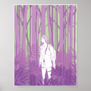 Flickor i Skogen 8,5 x 11 Poster