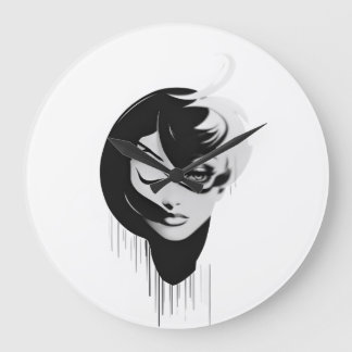 Flickor i svartvitt - Wall Clock 2023 Stor Klocka