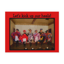 Flickor i Vilda western Dance Hall Girls