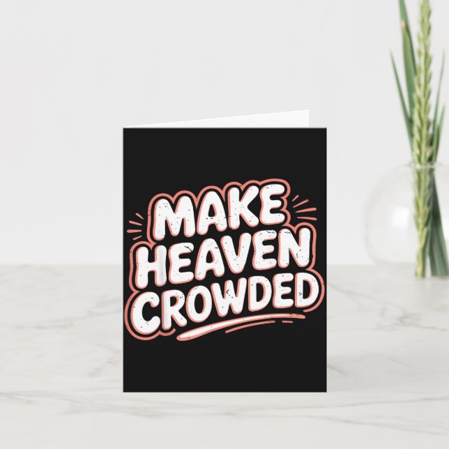 Flickor Jesus gör himlen trång kristen småbarn  Kort (Framsida)